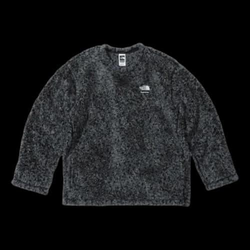 Supreme x The North Face High Pile Fleece L/S Top 'Black'