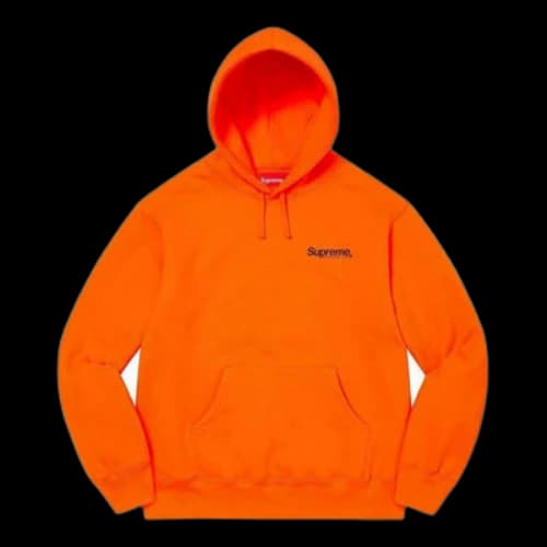 Supreme Worldwide Hooded Sweatshirt 'Orange Black'