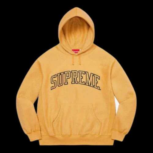 Supreme Glitter Arc Hooded Sweatshirt 'Yellow'