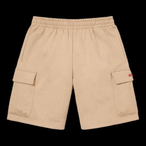 Supreme Small Box Baggy Cargo Sweatshorts 'Beige'