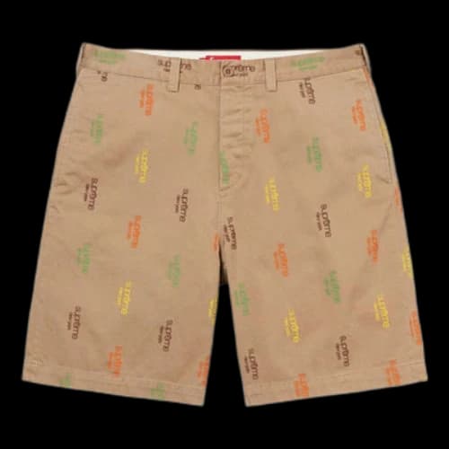 Supreme Classic Logo Chino Shorts 'Tan'