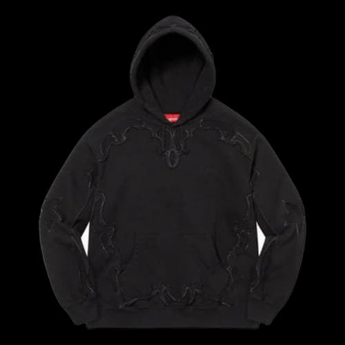 Supreme Western Cut Out Hooded Sweatshirt 'Black'
