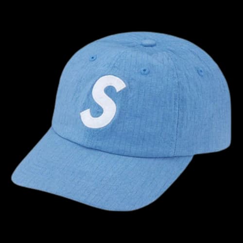 Supreme Cordura Ripstop S Logo 6-Panel 'Teal White'