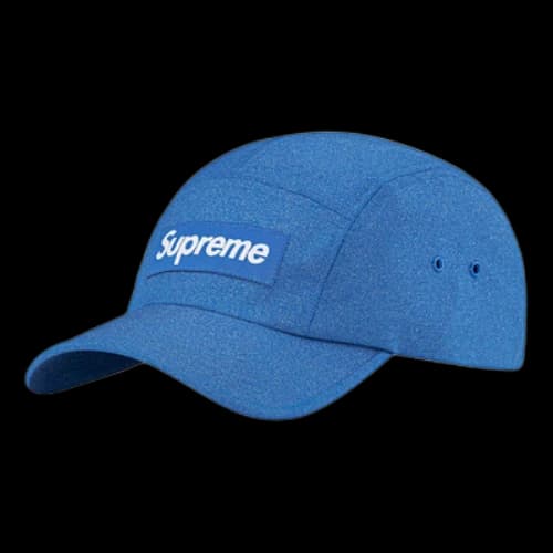 Supreme Glitter Cordura Camp Cap 'Blue White'