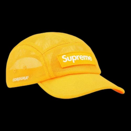 Supreme Mesh Cordura Camp Cap 'Yellow White'