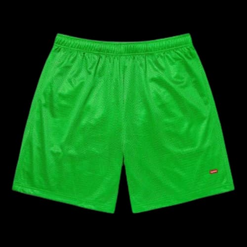 Supreme Small Box Baggy Mesh Shorts 'Green'
