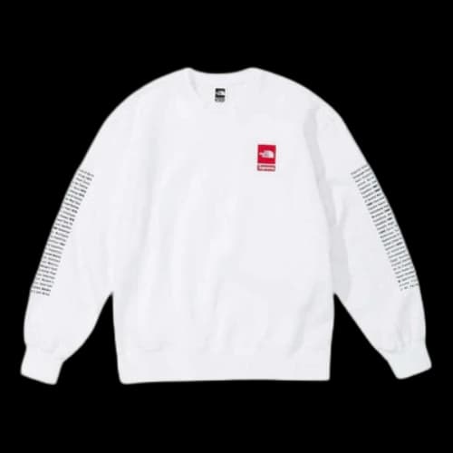 Supreme x The North Face Crewneck 'White Red'