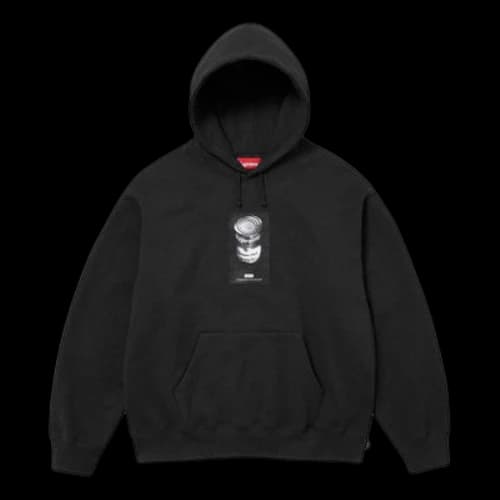 Supreme Soup Can Hooded Sweatshirt 'Black White'