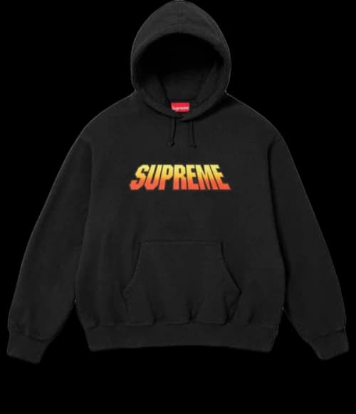 Supreme Gradient Hooded Sweatshirt 'Black Yellow'