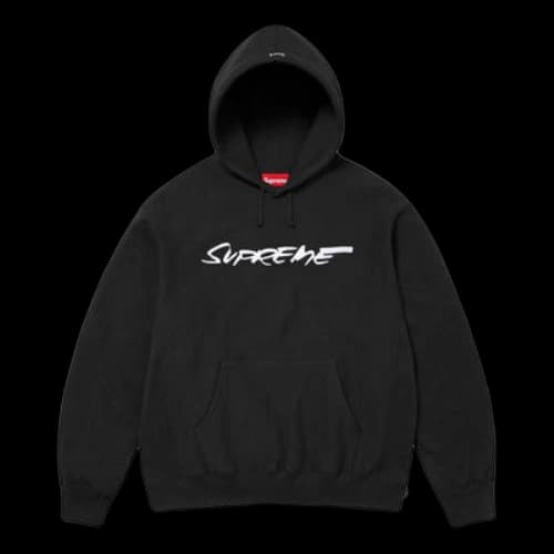Supreme Futura Hooded Sweatshirt 'Black White'