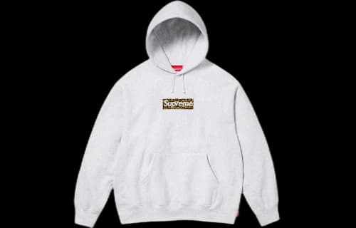 Supreme Shanghai Box Logo Hooded Sweatshirt 'Grey'