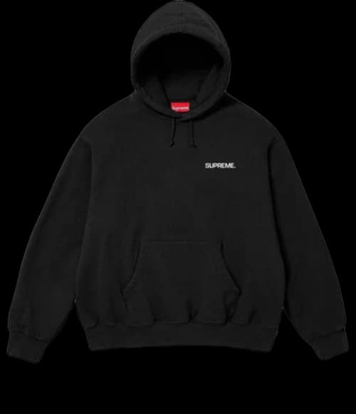 Supreme Immortal Hooded Sweatshirt 'Black White'