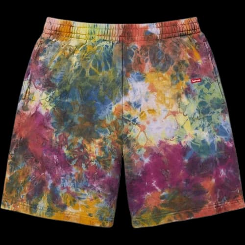 Supreme Overdyed Small Box Sweatshorts 'Black'