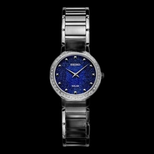 SEIKO Small Solar Energy quartz Watch Navy Blue