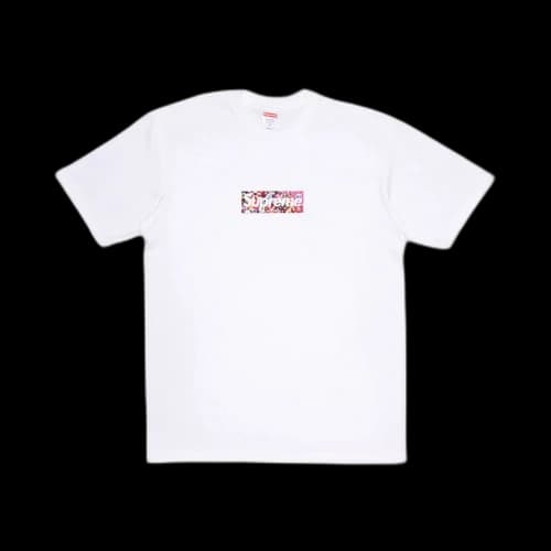 Supreme Takashi Murakami COVID-19 Relief Box Logo Tee White