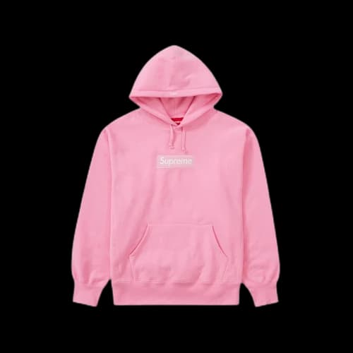 Supreme Box Logo Hooded Sweatshirt (FW21) Pink