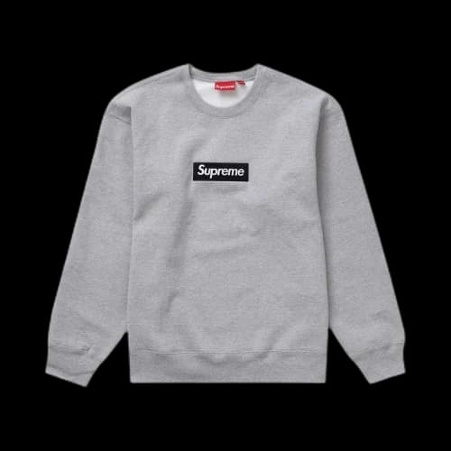 Supreme Box Logo Crewneck (FW22) Heather Grey