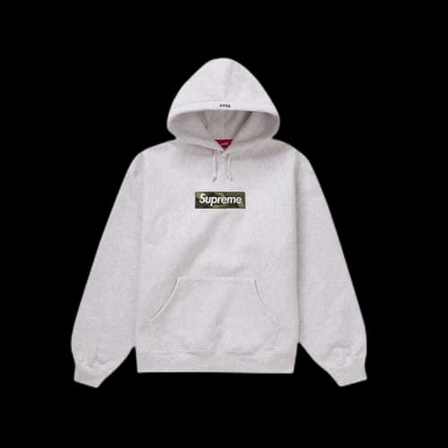 Supreme Box Logo Hooded Sweatshirt (FW23) Ash Grey