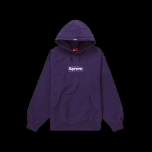 Supreme Box Logo Hooded Sweatshirt (FW23) Dark Purple