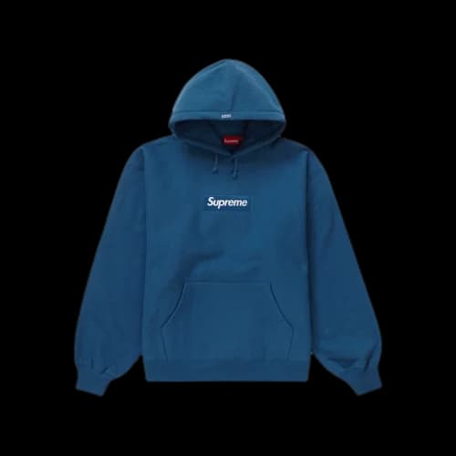 Supreme Box Logo Hooded Sweatshirt (FW23) Blue