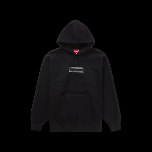 Supreme Inside Out Box Logo Hooded Sweatshirt Black