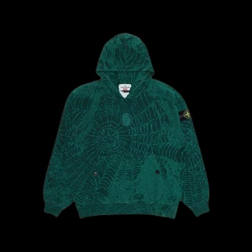 Supreme Stone Island Hooded Sweatshirt (FW23) Dark Green