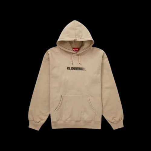 Supreme Motion Logo Hooded Sweatshirt (SS23) Dark Tan