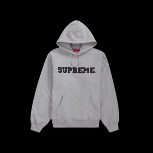 Supreme Collegiate Hooded Sweatshirt Heather Grey