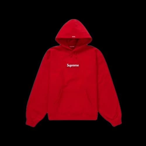 Supreme Box Logo Hooded Sweatshirt Red