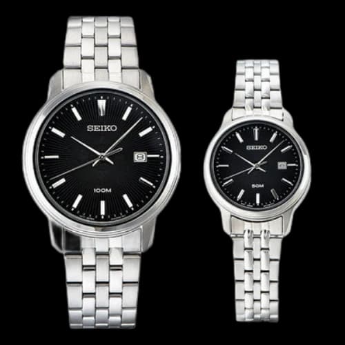 SEIKO Classic Retro Steel strip quartz Black