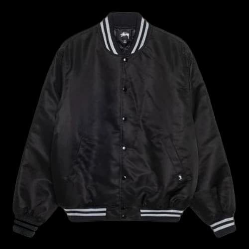 Stussy Sequins Satin Jacket 'Black'