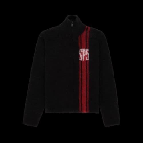 Sp5der Rally Knit Zip Sweater 'Black'