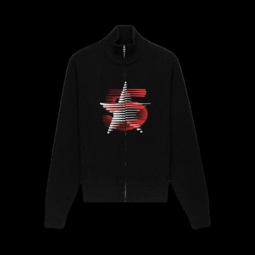 Sp5der 5 Star Zip Sweater 'Black'