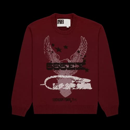 Sp5der 555ex Knit Sweater 'Cardinal'