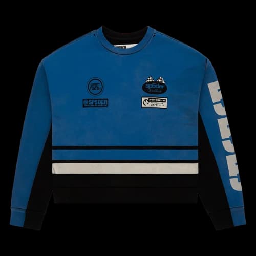 Sp5der Triple Five Crewneck 'Blue'