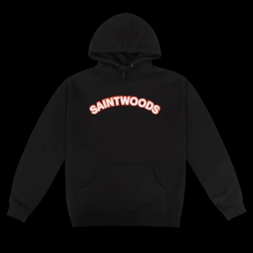 Saintwoods Chenille Patch Hoodie 'Black'
