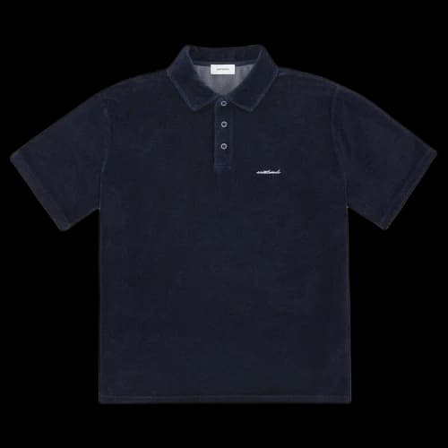Saintwoods Velour Polo 'Navy'
