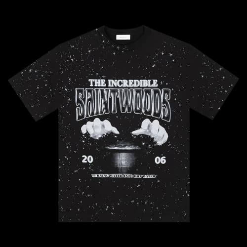 Saintwoods Boiled Water T-Shirt 'Black'
