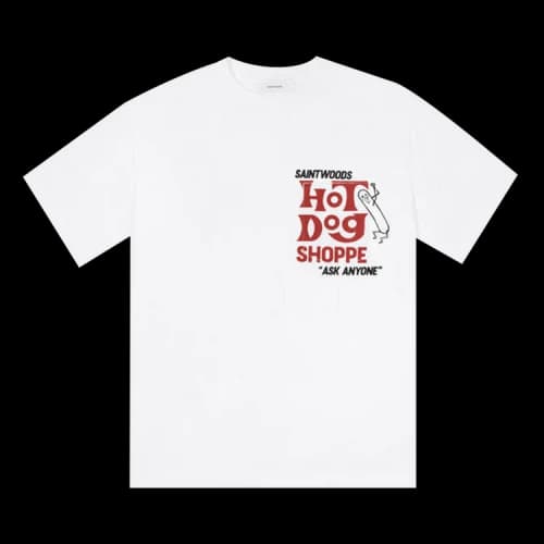 Saintwoods Hot Diggity Dog Tee 'White'