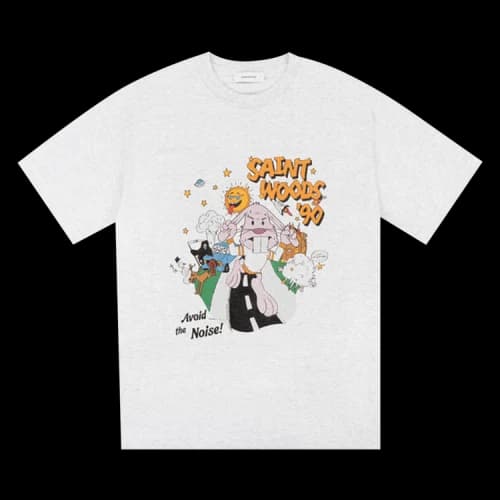 Saintwoods Graphic Tee 'Ash'