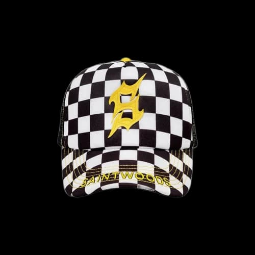 Saintwoods Checkered Hat 'Black'