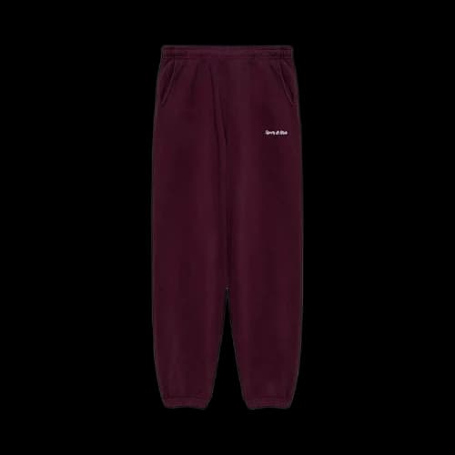 Sporty & Rich Classic Logo Sweatpants 'Merlot'