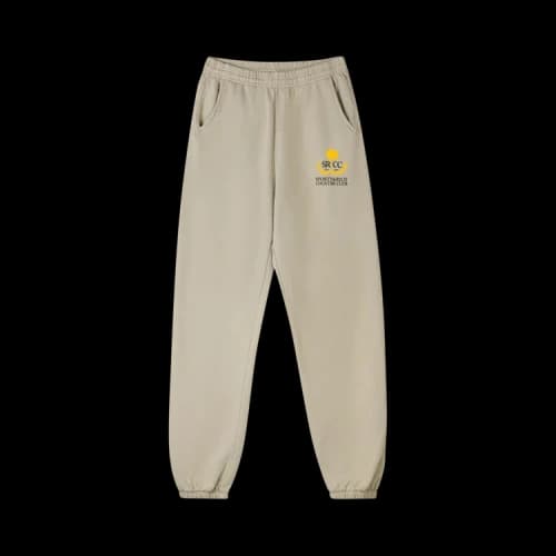 Sporty & Rich Country Club Sweatpant 'Elephant/Black/Gold'