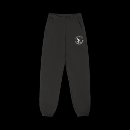 Sporty & Rich Logo Patch Track Pants 'Black'