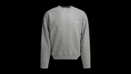 Autry Crewneck Logo Sweatshirt Grey