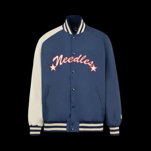 Needles Poly Shantung Stadium Jacket 'Navy'