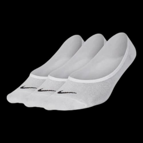 Nike Everyday Lightweight training invisible socks 'White' (Women's)