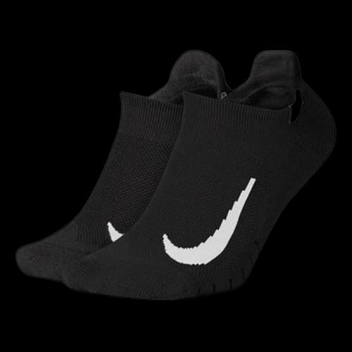 Nike Casual Sports Breathable Running Socks Couple Style 2 Pairs Black