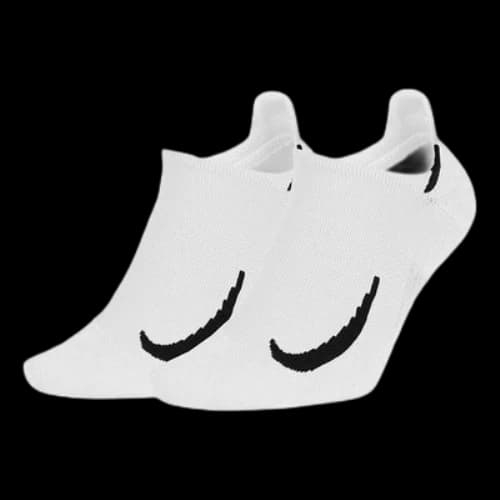 Nike Casual Sports Breathable Running Socks 2 Pairs White