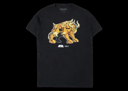 BAIT x Saint Seiya Taurus Gold Foil Tee Black